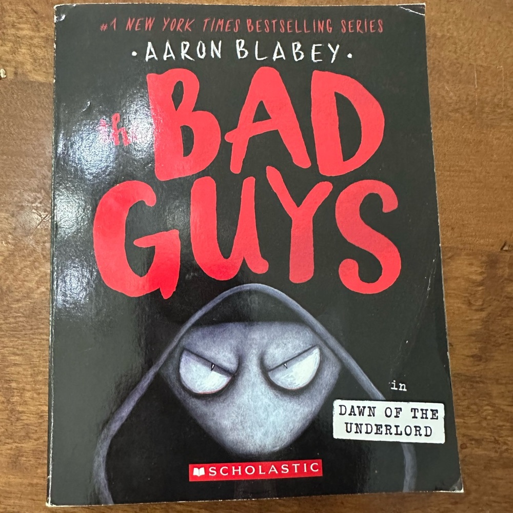 Scholastic The Bad Guys Book - Bold Black and Red Design